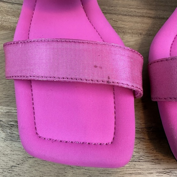 New Womens Anne Klein Josie Pink Satin Slip On Jewel Buckle Heels Size 7 M - Picture 9 of 9